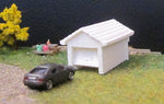 4012R - Einzelgarage mit Satteldach, Spur Z, M 1:220 / single garage with double pitch roof